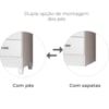 Guarda Roupa Solteiro Lima 3 Portas 182x82 cm Branco Flex Moval