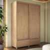 Guarda Roupa Solteiro Madeira Macica Taeda 2 Portas De Correr 150 cm 3303U Tauari Festra