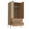 Guarda Roupa Solteiro Palhinha 28025 180x80 cm Hanover Artesano