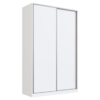 Guarda Roupa Solteiro RC2004 MDF 2 Portas 147 cm Branco NOVAM