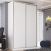 Guarda Roupa Solteiro RC2004 MDF 2 Portas 147 cm Branco NOVAM