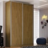Guarda Roupa Solteiro RC2004 MDF 2 Portas 147 cm Freijó Natura NOVAM