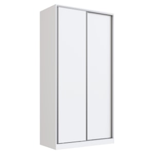 Guarda Roupa Solteiro RC2005 MDF 2 Portas 120 cm Branco NOVAM