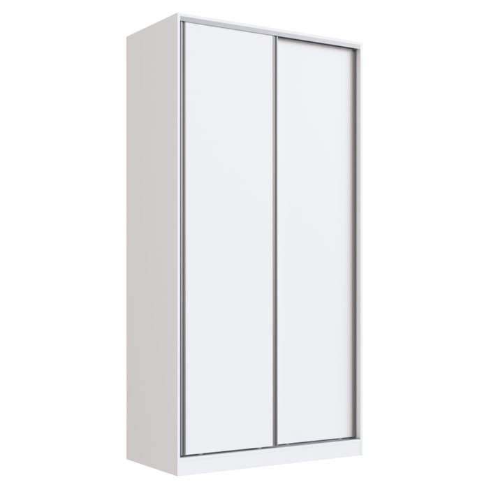 Guarda Roupa Solteiro RC2005 MDF 2 Portas 120 cm Branco NOVAM
