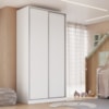 Guarda Roupa Solteiro RC2005 MDF 2 Portas 120 cm Branco NOVAM