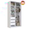 Guarda Roupa Solteiro RC2005 MDF 2 Portas 120 cm Branco NOVAM