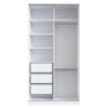 Guarda Roupa Solteiro RC2005 MDF 2 Portas 120 cm Branco NOVAM