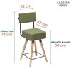 Kit 02 Cadeiras Barcell Corano Verde Sone