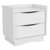 Kit 02 Mesas de Cabeceira 2 Gavetas 54 cm M261 Branco Kappesberg