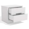 Kit 02 Mesas de Cabeceira 2 Gavetas 54 cm S822 Branco Kappesberg