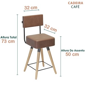 Kit 04 Cadeiras Barcell Corano Cafe Sone