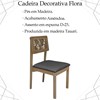 Kit 2 Cadeira Decorativa Vinil Pes Madeira Amendoa Nacc