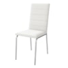 Kit 2 Cadeiras Cromada Sala Jantar 2C091CR Corino Branco Kappesberg