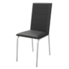 Kit 2 Cadeiras Cromada Sala Jantar 2C091CR Corino Preto Kappesberg