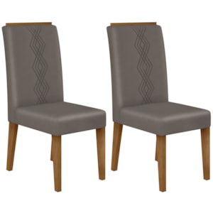 Kit 2 Cadeiras De Jantar 27658 Freijo Veludo Lunar DJ Moveis Kit 2 Cadeiras De Jantar 27658 Freijo Veludo Lunar DJ Moveis