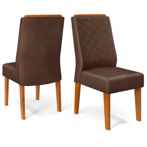 Kit 2 Cadeiras De Jantar Estofadas Lidia Veludo Moca Freijo Dj Moveis Kit 2 Cadeiras De Jantar Estofadas Lidia Veludo Moca Freijo Dj Moveis