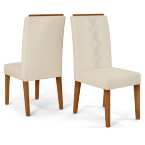 Kit 2 Cadeiras De Jantar Estofadas Yasmin Linho Neve Freijo Dj Moveis Kit 2 Cadeiras De Jantar Estofadas Yasmin Linho Neve Freijo Dj Moveis