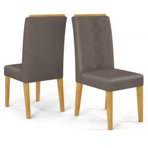 Kit 2 Cadeiras De Jantar Estofadas Yasmin Veludo Lunar Cedro Dj Moveis Kit 2 Cadeiras De Jantar Estofadas Yasmin Veludo Lunar Cedro Dj Moveis