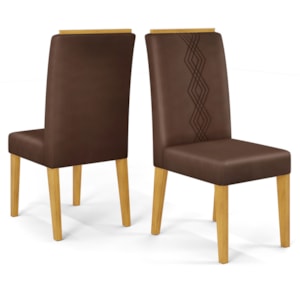 Kit 2 Cadeiras De Jantar Estofadas Yasmin Veludo Moca Cedro Dj Moveis Kit 2 Cadeiras De Jantar Estofadas Yasmin Veludo Moca Cedro Dj Moveis