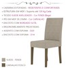 Kit 2 Cadeiras Estofadas 40001 Suede Carvalho Fendi PLN