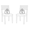 Kit 2 Cadeiras Estofadas Madeira Maciça 22153 Corino Kaki ORNAR