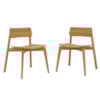 Kit 2 Cadeiras Madeira Macica Taeda 60 cm 1557N Rustico Claro Festra