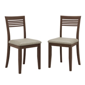 Kit 2 Cadeiras Madeira Macica Taeda 8981 Cafe Festra