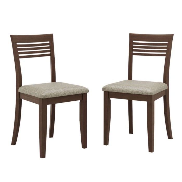 Kit 2 Cadeiras Madeira Macica Taeda 8981 Cafe Festra