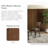 Kit 2 Cadeiras Madeira Macica Taeda 8981 Cafe Festra
