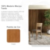 Kit 2 Cadeiras Madeira Macica Taeda 8981 Freijo Festra