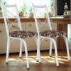 Kit 2 Cadeiras Tubular Europa 143 Branco Assento Mosaico Palha ARTEF