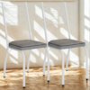 Kit 2 Cadeiras Tubular Europa 262 Branco Assento Grafiato ARTEF