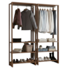 Kit 2 Closet Modulado 3 Prateleiras 200X80 cm EY101 Montana NOVAM