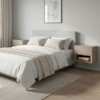 Kit 2 Mesa De Cabeceira Suspensa 1 Gaveta 45 cm Florença Fendi Hannover DCASA