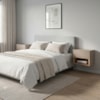 Kit 2 Mesa De Cabeceira Suspensa 1 Gaveta 45 cm Florença Fendi Hannover DCASA