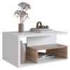 Kit 2 Mesa de Centro Para Sala 68 cm B92 Branco Montana NOVAM