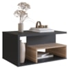 Kit 2 Mesa de Centro Para Sala 68 cm B92 Preto Montana NOVAM