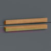 Kit 2 Mesas de Cabeceira Dhara 2 Gavetas 51 cm Freijo Cinza Moval