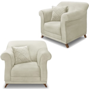 Kit 2 Poltronas Decorativas Retro Polo Veludo 2221 Ezz Kit 2 Poltronas Decorativas Retro Polo Veludo 2221 Ezz
