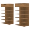 Kit 2 Sapateiras Multiuso 1 Gaveta 99X60 cm Agata Cedro DCASA