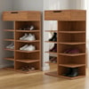 Kit 2 Sapateiras Multiuso 1 Gaveta 99X60 cm Agata Cedro DCASA