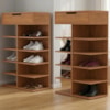 Kit 2 Sapateiras Multiuso 1 Gaveta 99X60 cm Agata Cedro DCASA