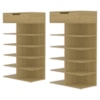 Kit 2 Sapateiras Multiuso 1 Gaveta 99X60 cm Agata Hannover DCASA