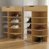 Kit 2 Sapateiras Multiuso 1 Gaveta 99X60 cm Agata Hannover DCASA