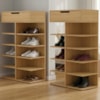 Kit 2 Sapateiras Multiuso 1 Gaveta 99X60 cm Agata Hannover DCASA