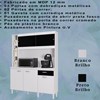Kit Armario Cozinha 5 Portas 883 Branco Preto POQQ