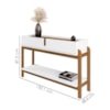 Kit Buffet Aparador 4 Portas 2 Gavetas Lizz Branco Cedro DCASA