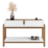Kit Buffet Aparador 4 Portas 2 Gavetas Lizz Branco Cedro DCASA
