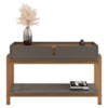 Kit Buffet Aparador 4 Portas 2 Gavetas Lizz Cinza Perola Cedro DCASA