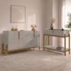 Kit Buffet Aparador 4 Portas 2 Gavetas Lizz Off White Cedro DCASA